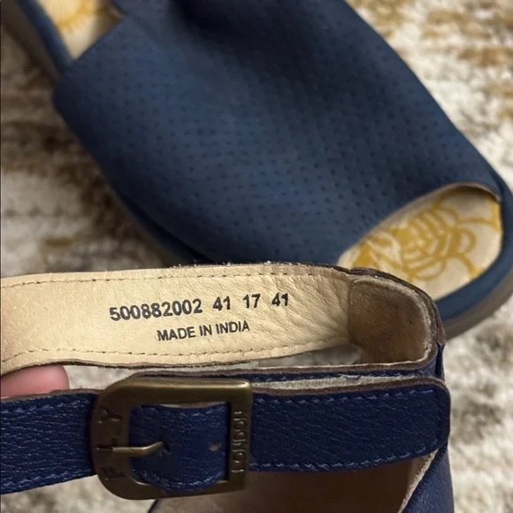 Fly London Yall Open Toe Platform Wedge Sandals Size 41 - Picture 8 of 8